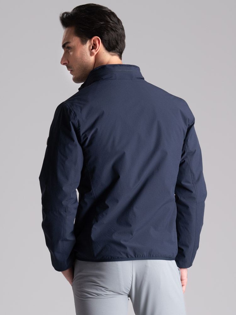 Giubbino uomo sportivo con imbottitura e cappuccio