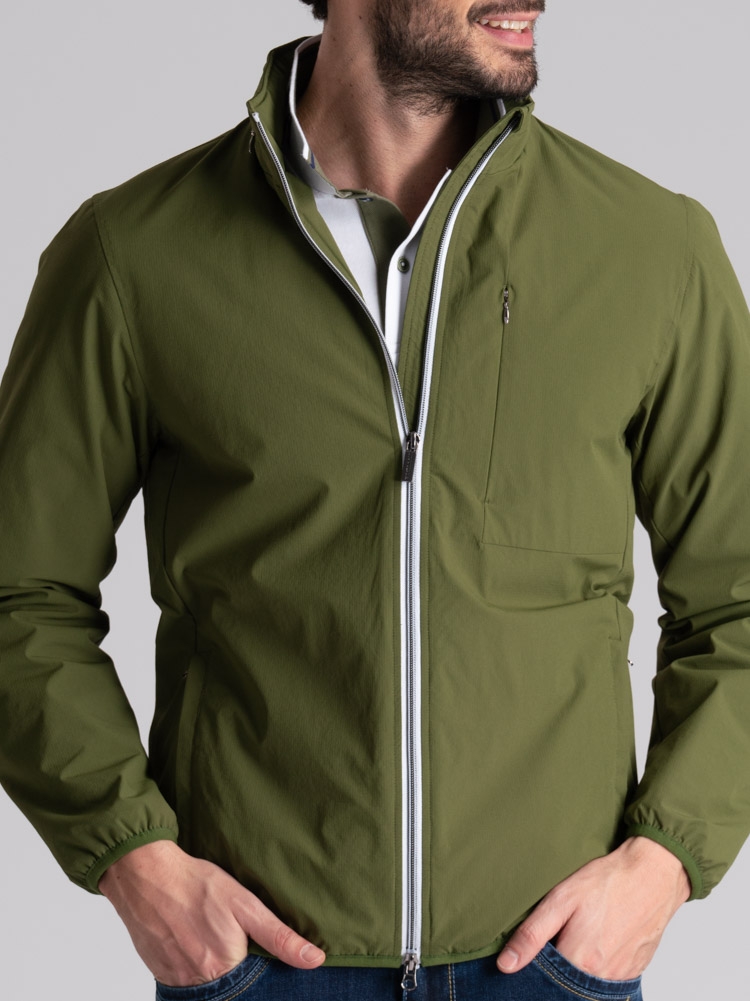 Giubbino uomo sportivo con imbottitura e cappuccio