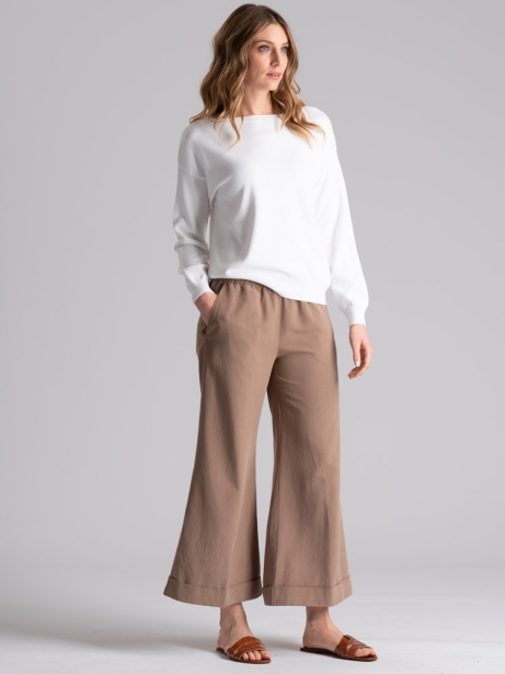 Maglia donna con scollo a barchetta in viscosa 2