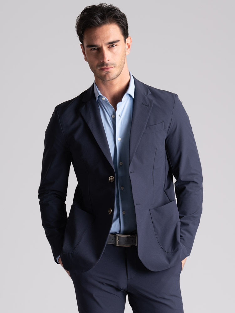 Giacca uomo sfoderata in tessuto...