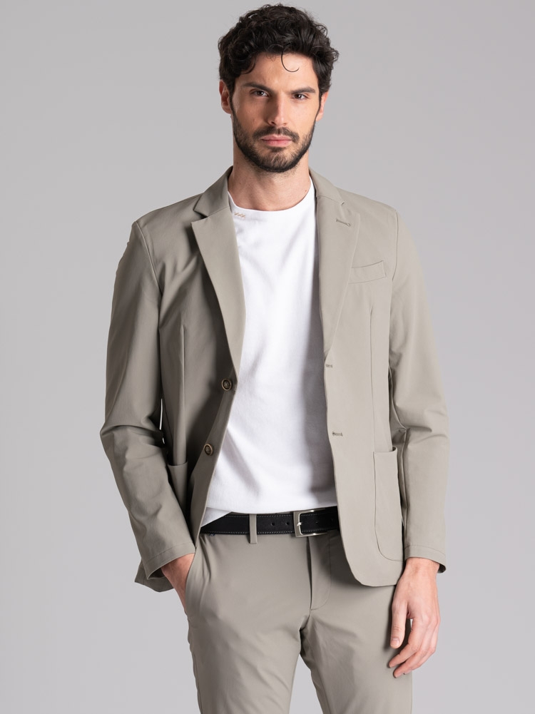 Giacca uomo sfoderata in tessuto...