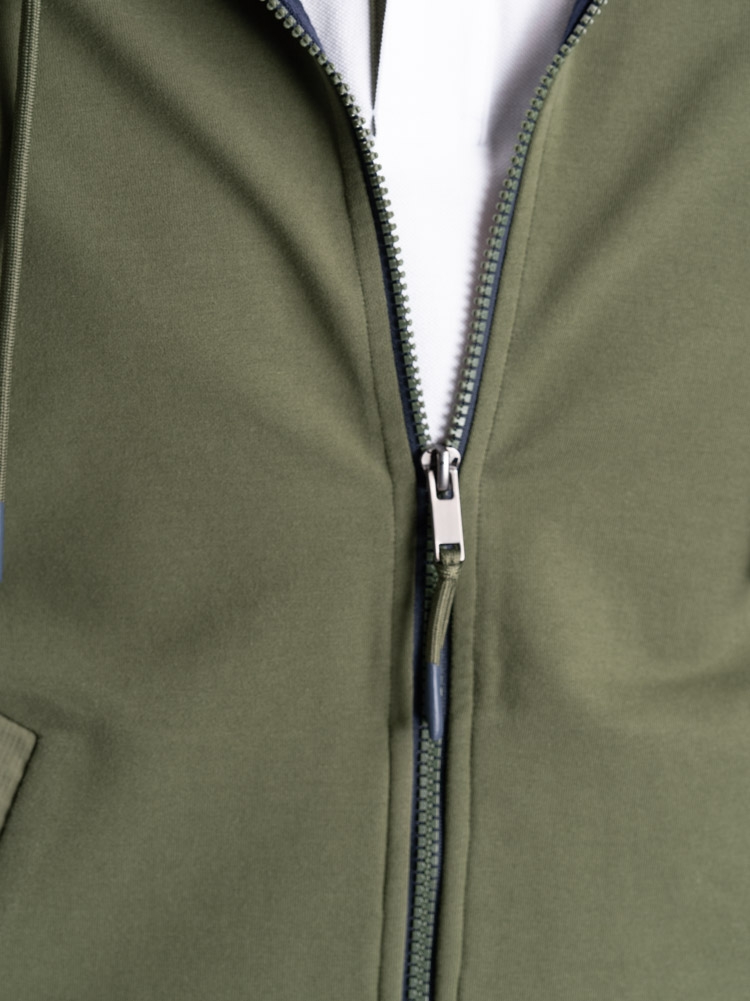 Felpa uomo TECNO full zip con cappuccio