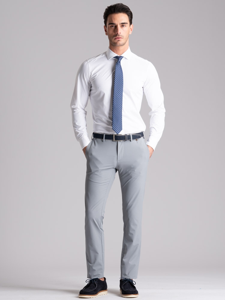 Camicia uomo TECNO tinta unita collo...