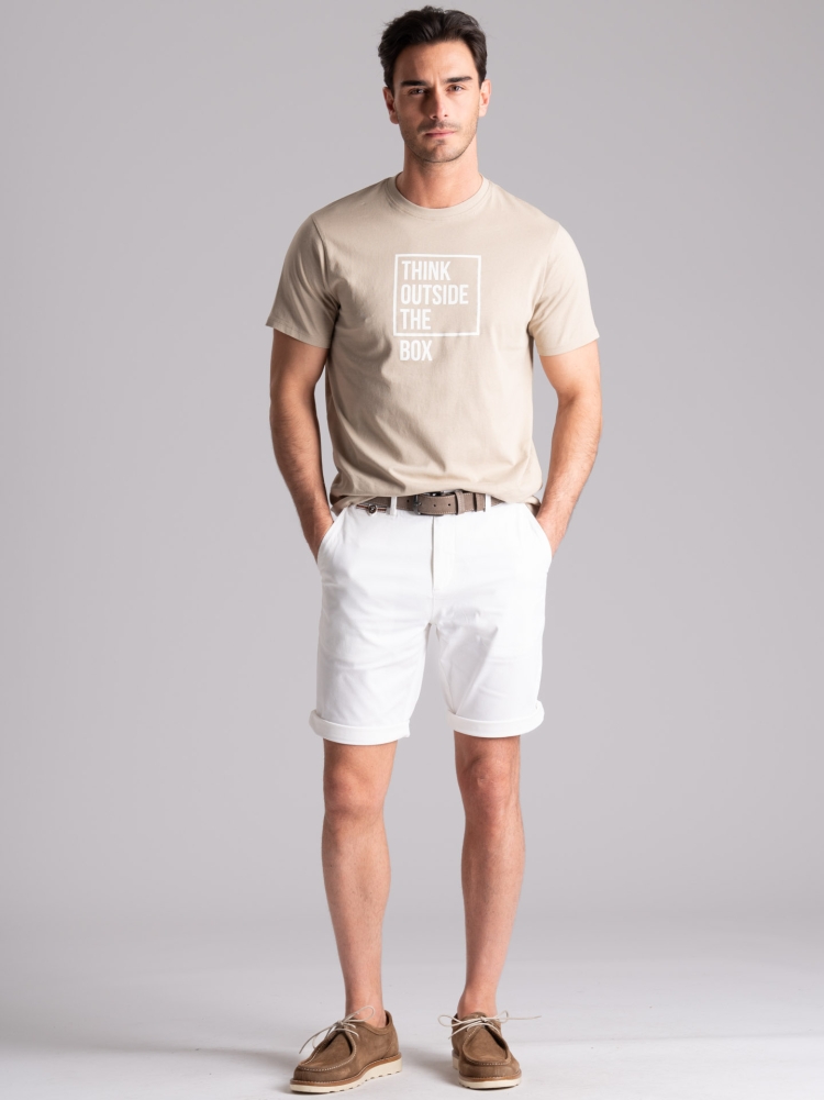 T-shirt uomo a mezza manica con scritta