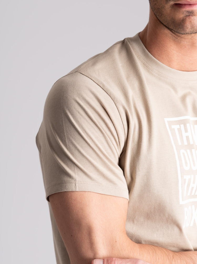 T-shirt uomo a mezza manica con scritta