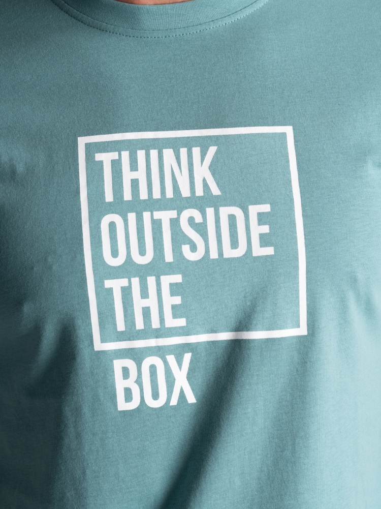 T-shirt uomo a mezza manica con scritta