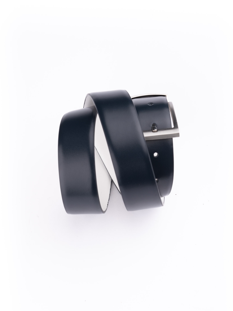 Cintura uomo in pelle spazzolata reversibile