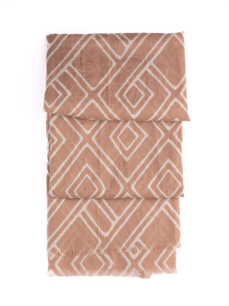 Sciarpa uomo con fantasia geometrica a rombi