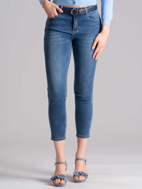 Jeans donna cinque tasche lavaggio medio 2