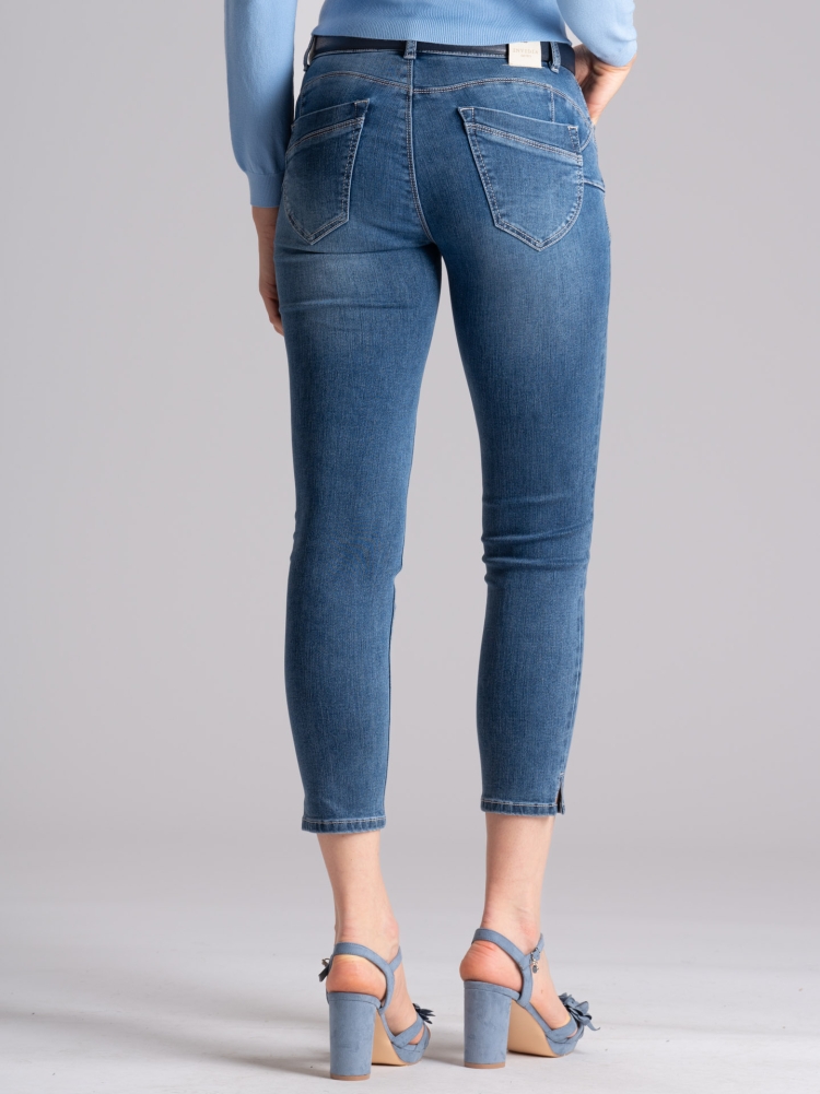 Jeans donna cinque tasche lavaggio medio