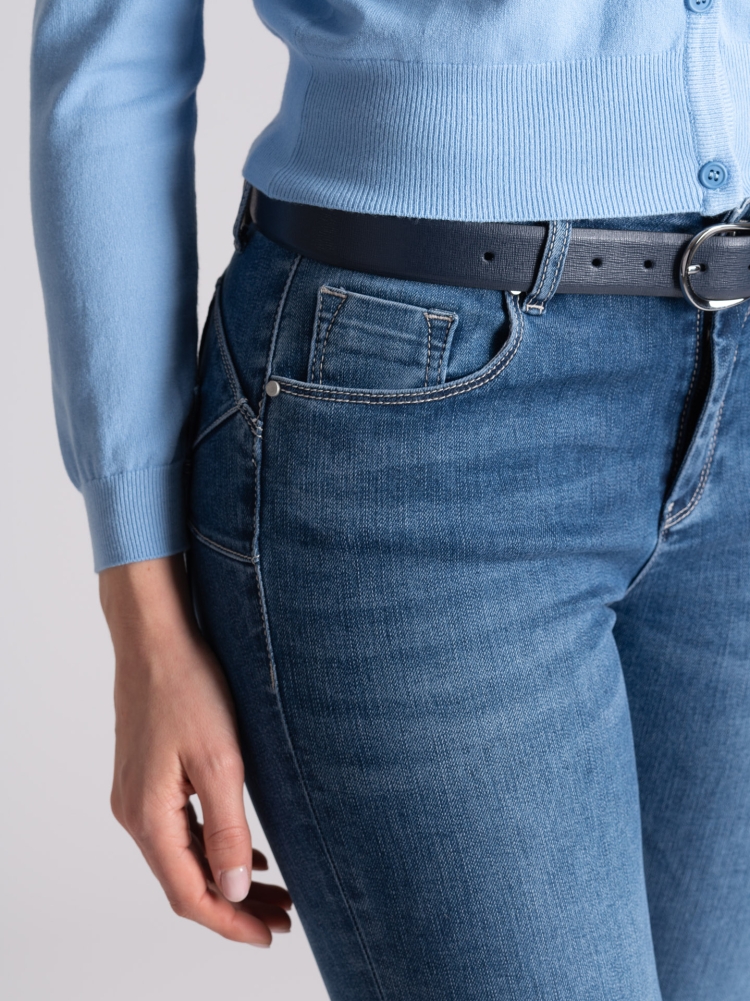 Jeans donna cinque tasche lavaggio medio