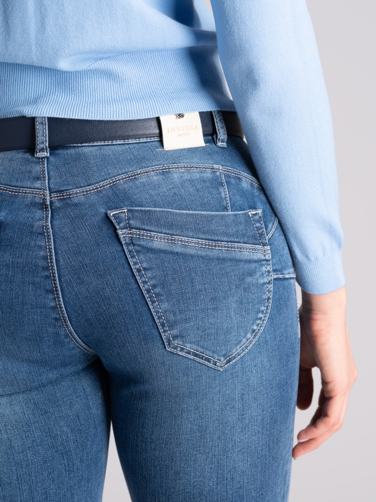 Jeans donna cinque tasche lavaggio medio