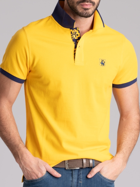 Polo uomo mezza manica con stampa Hawaii 2