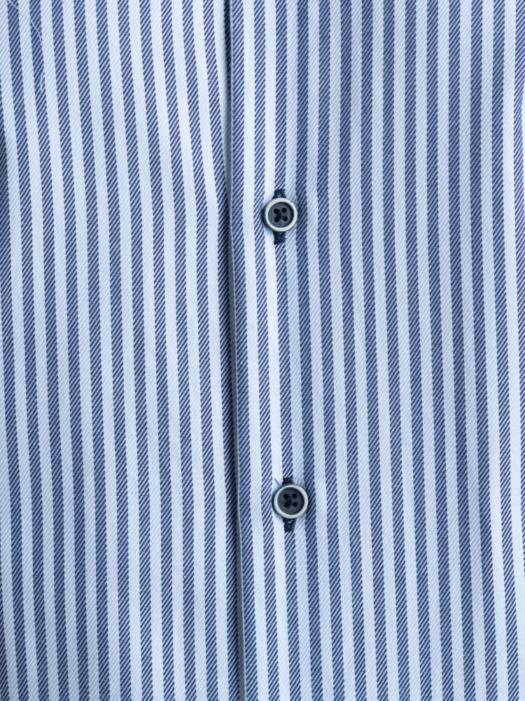 Camicia uomo rigata in tessuto royal twill