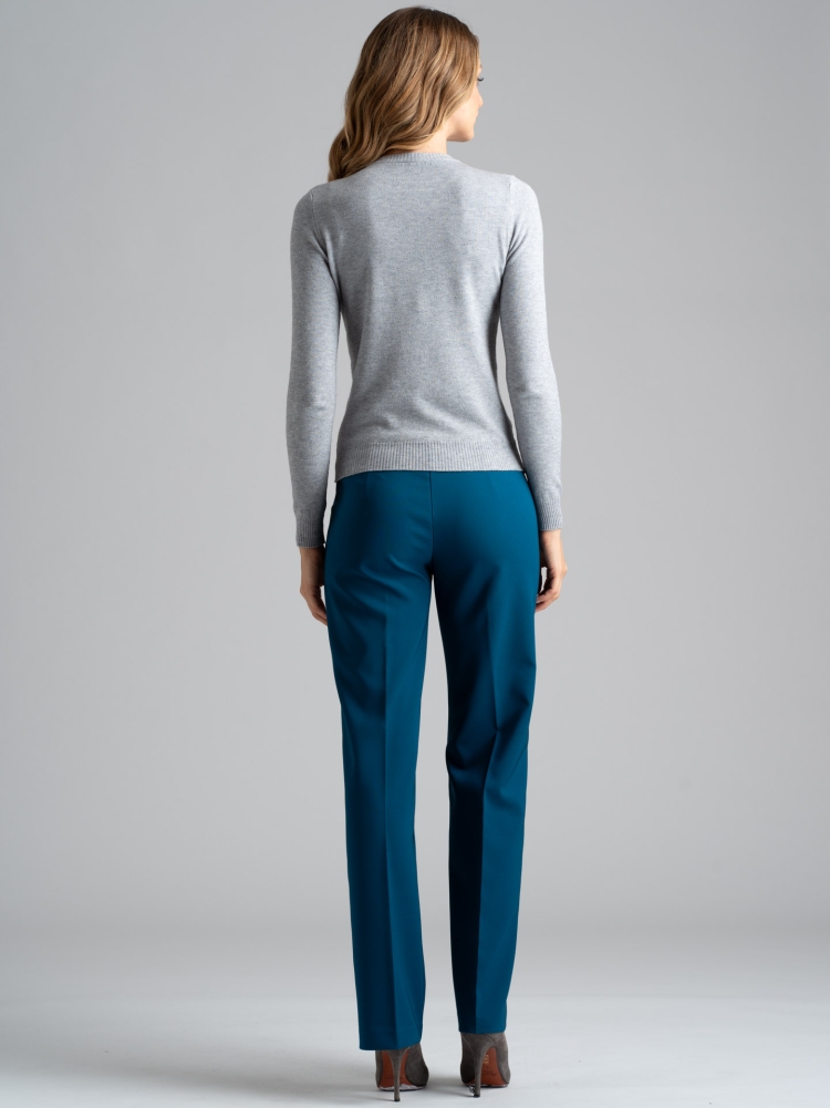 Maglia donna girocollo in tessuto misto viscosa