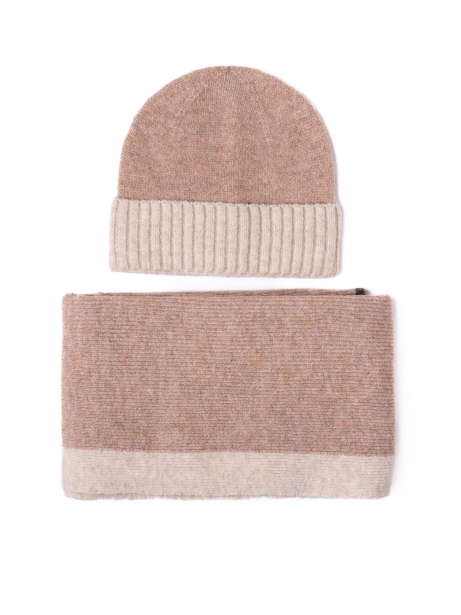 Sciarpa uomo in misto lana con bordi a contrasto 2