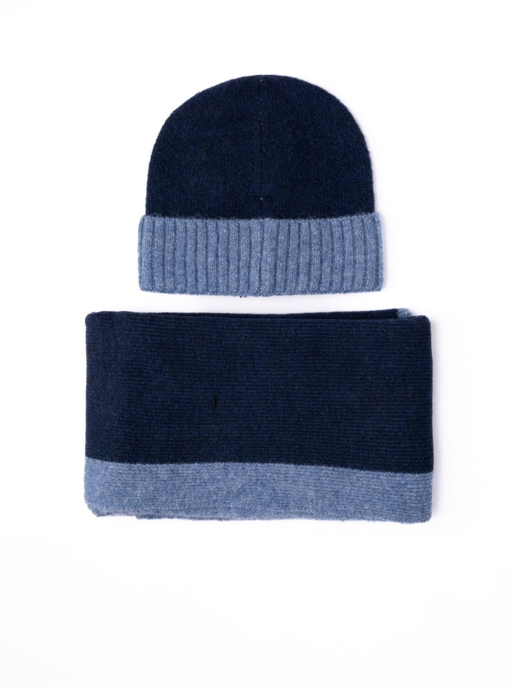 Sciarpa uomo in misto lana con bordi...