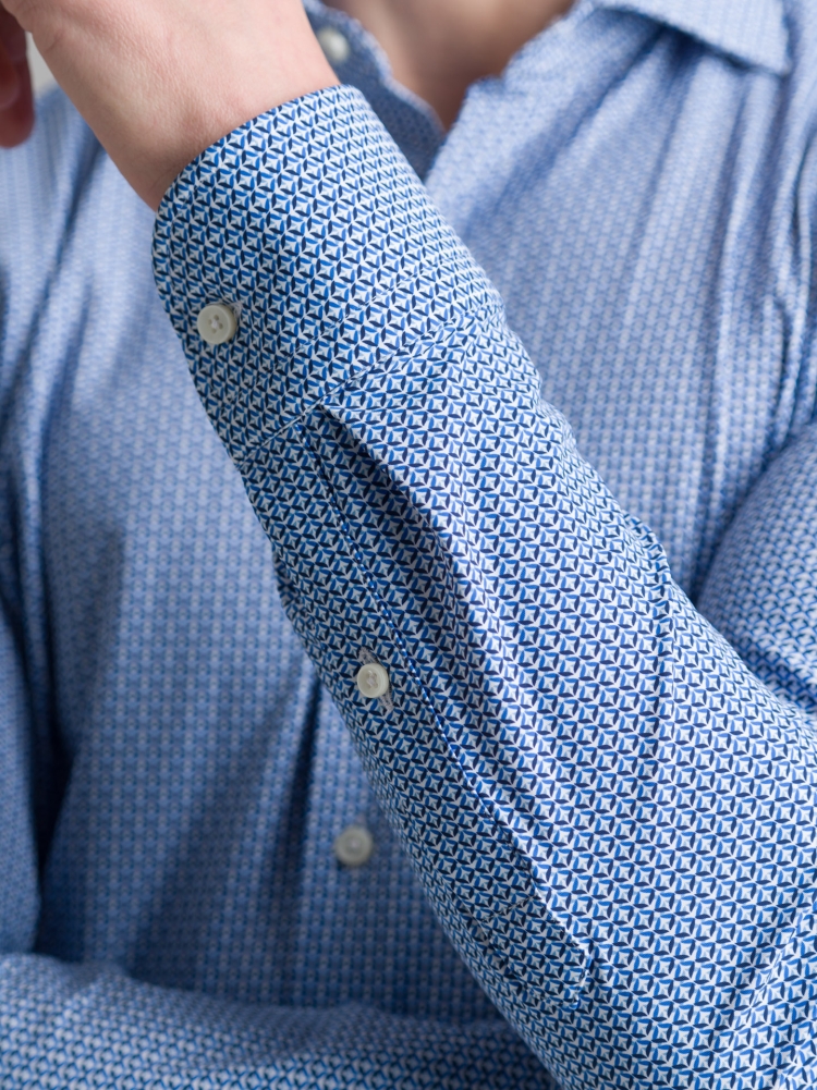 Camicia uomo TECNO micro geometria...