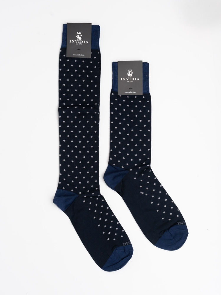 Calza uomo con pois piccoli