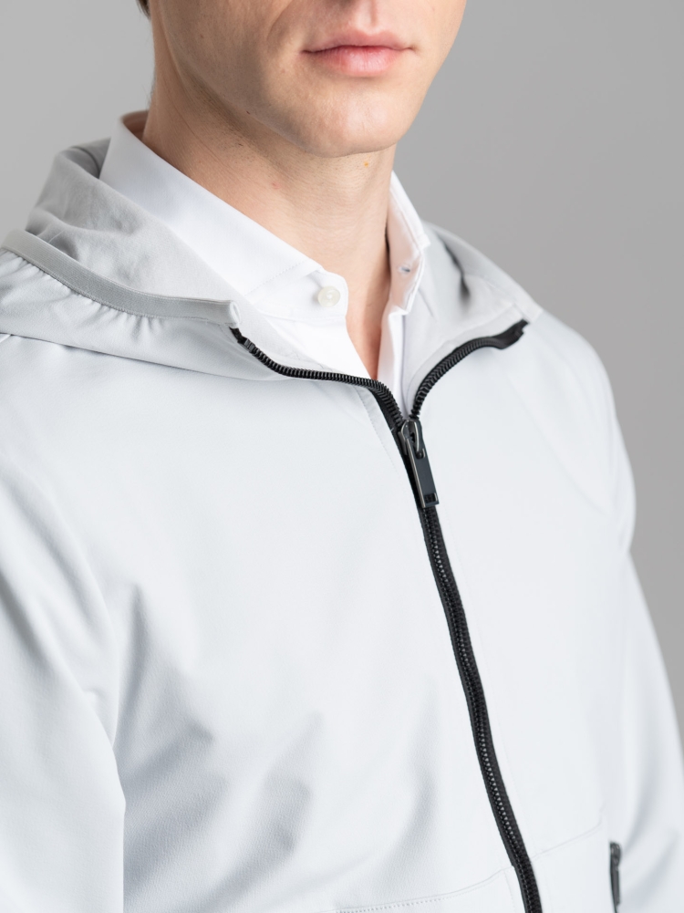 Giubbino uomo TECNO full zip con fodera in jersey e cappuccio