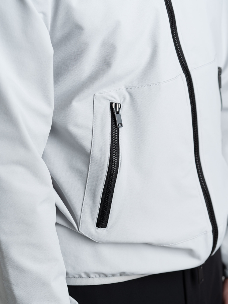 Giubbino uomo TECNO full zip con fodera in jersey e cappuccio