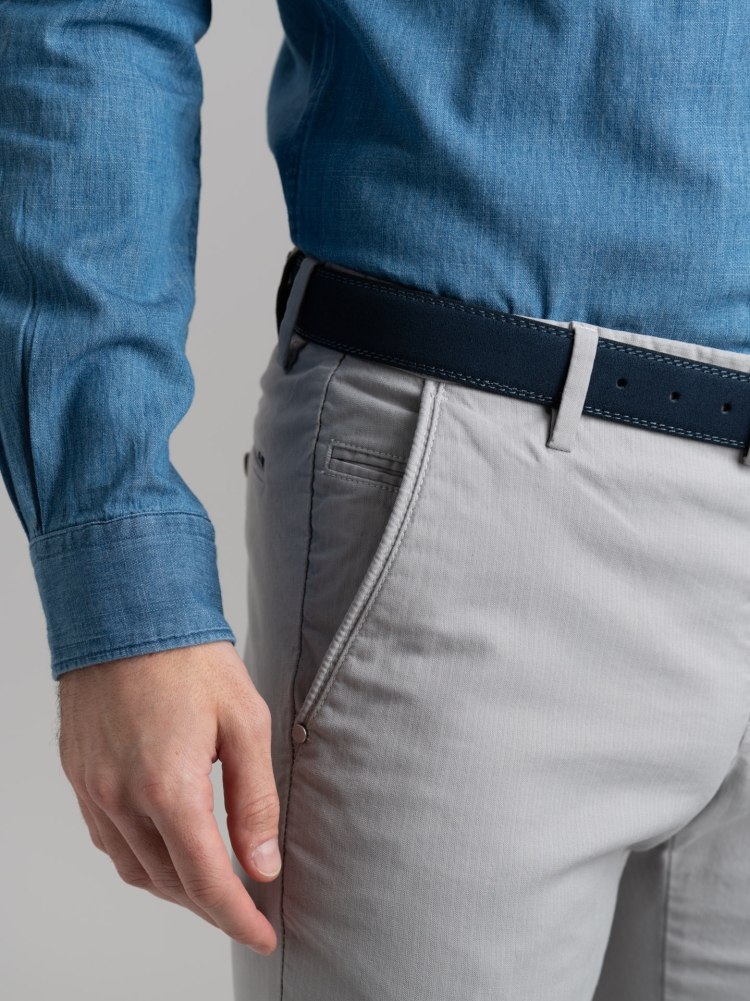 Pantalone uomo chino spina di pesce tasca America