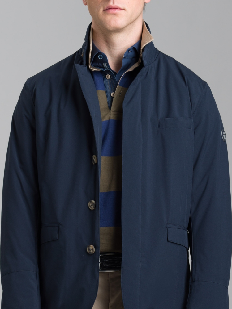 Giubbino uomo blazer blu imbottito...