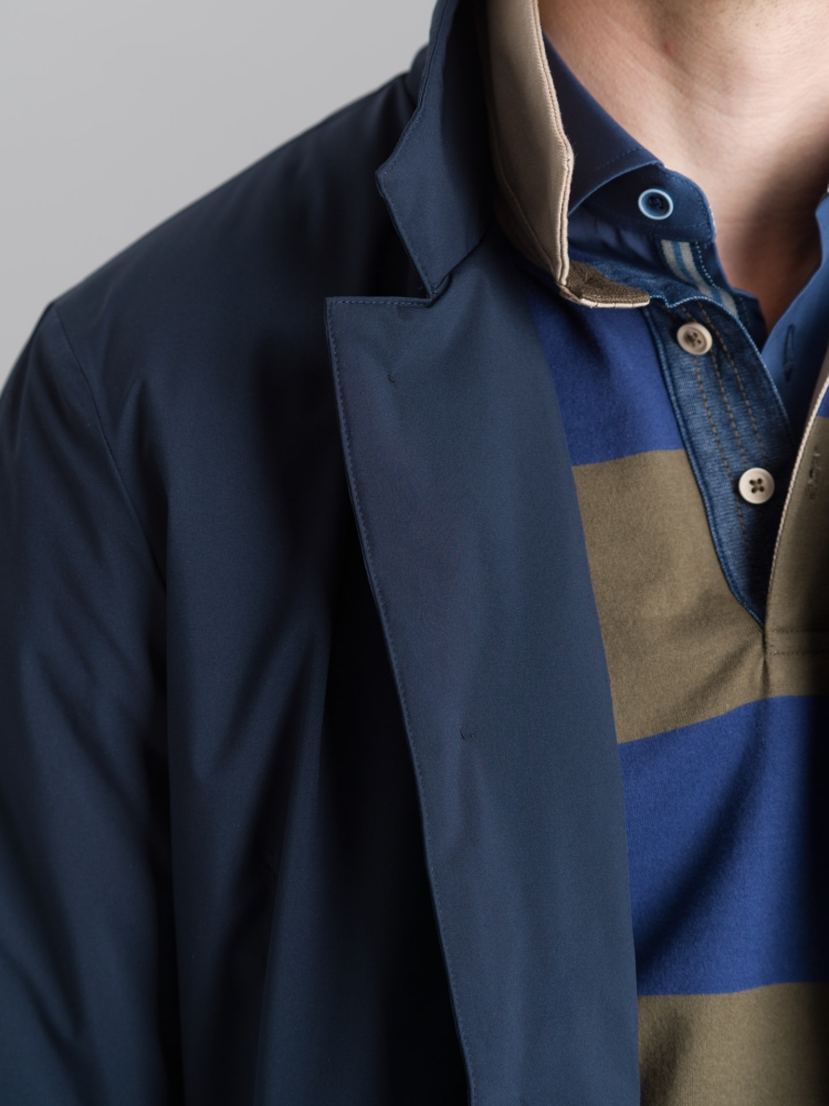 Giubbino uomo blazer blu imbottito...