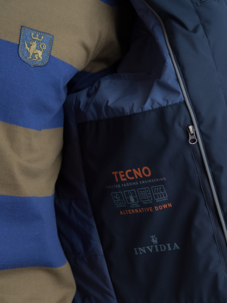 Giubbino uomo blazer blu imbottito...