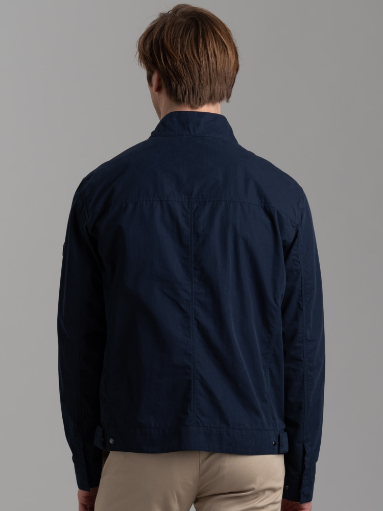 Giubbino uomo in nylon con tasche applicate