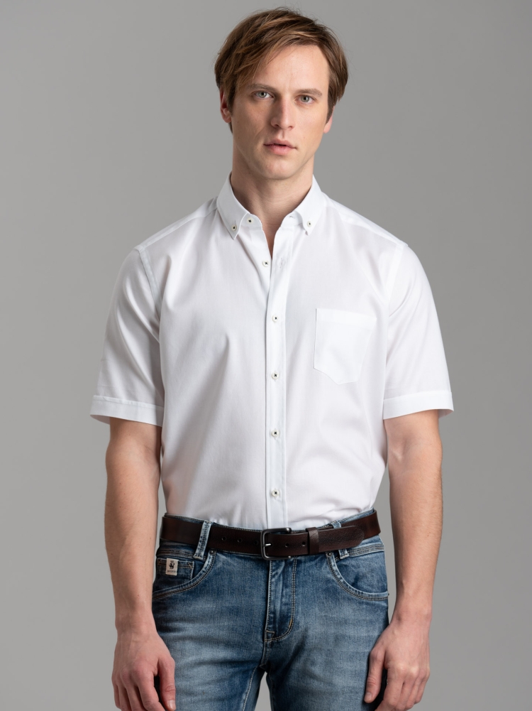 Cintura uomo in pelle liscia effetto vintage