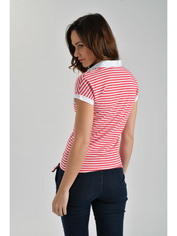 Polo donna rigata