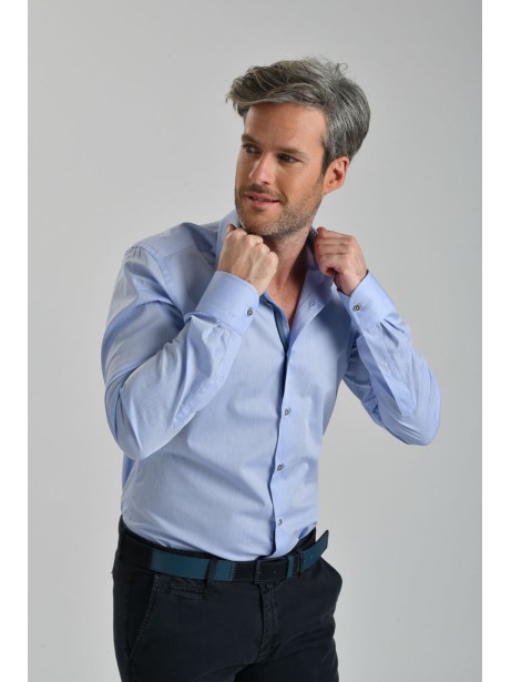 Camicia uomo tinta unita