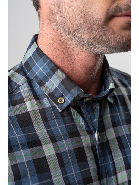 Camicia uomo twill madras