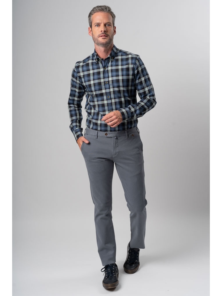 Camicia uomo twill madras