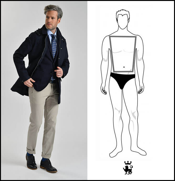 Pantaloni uomo alto e magro