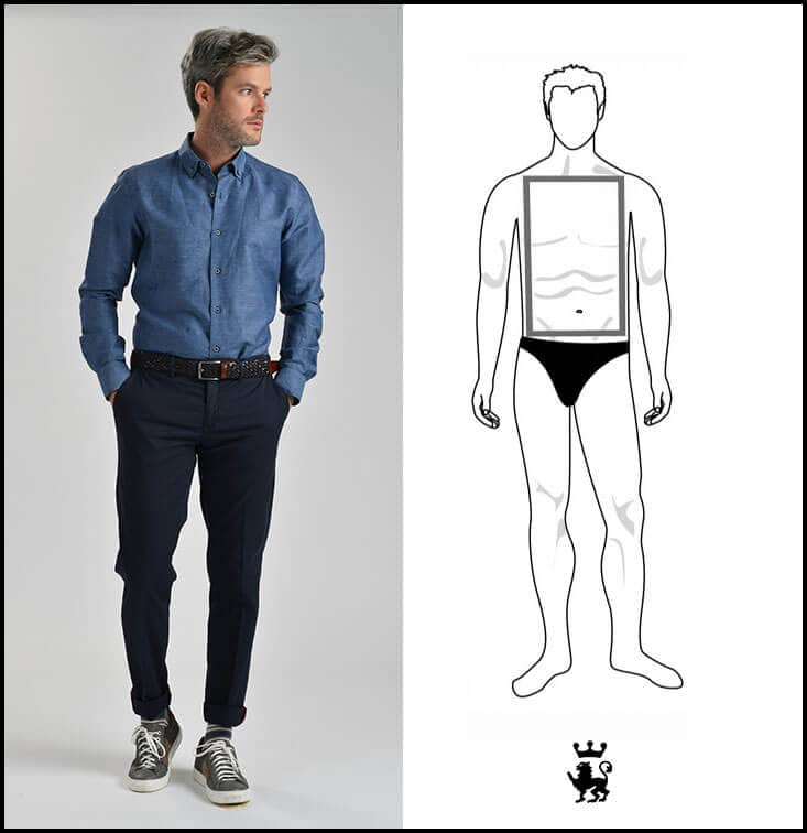 Pantaloni giusti per uomo basso