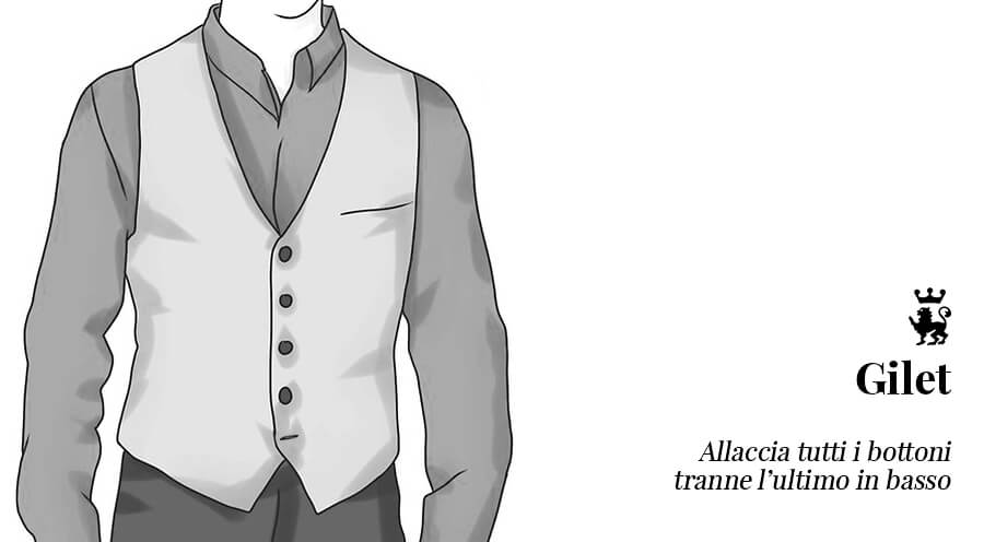 Come abbottonare il gilet